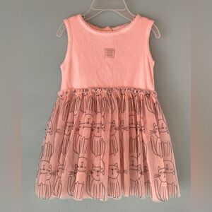 Absorba pink kitty cat dress 12 months